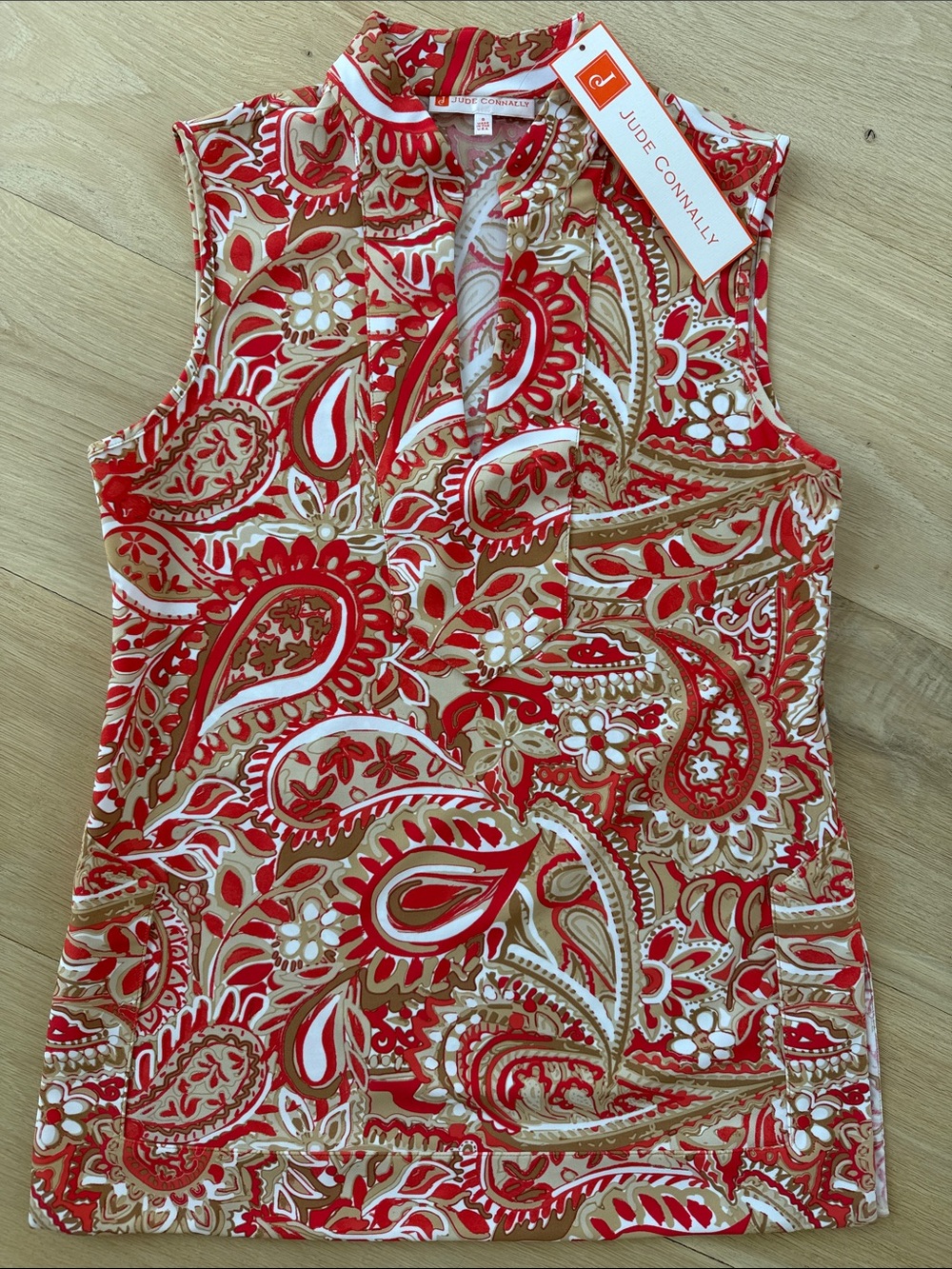 NWT Jude Connally Paisley Sleeveless Top